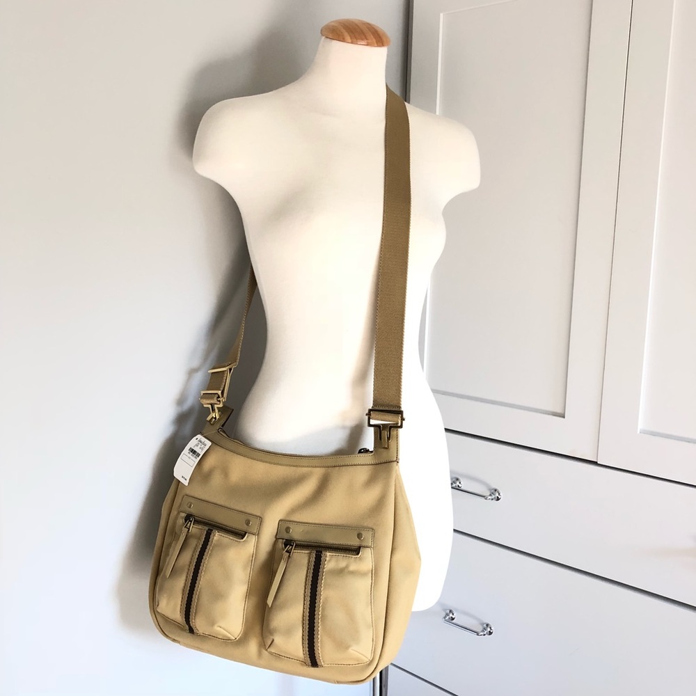 Gucci Canvas Messenger Crossbody Bag